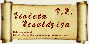 Violeta Meseldžija vizit kartica